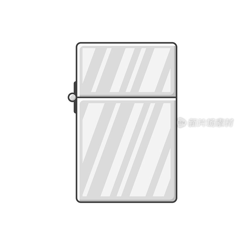 Icon closed lighter. Vector illustration on white background.